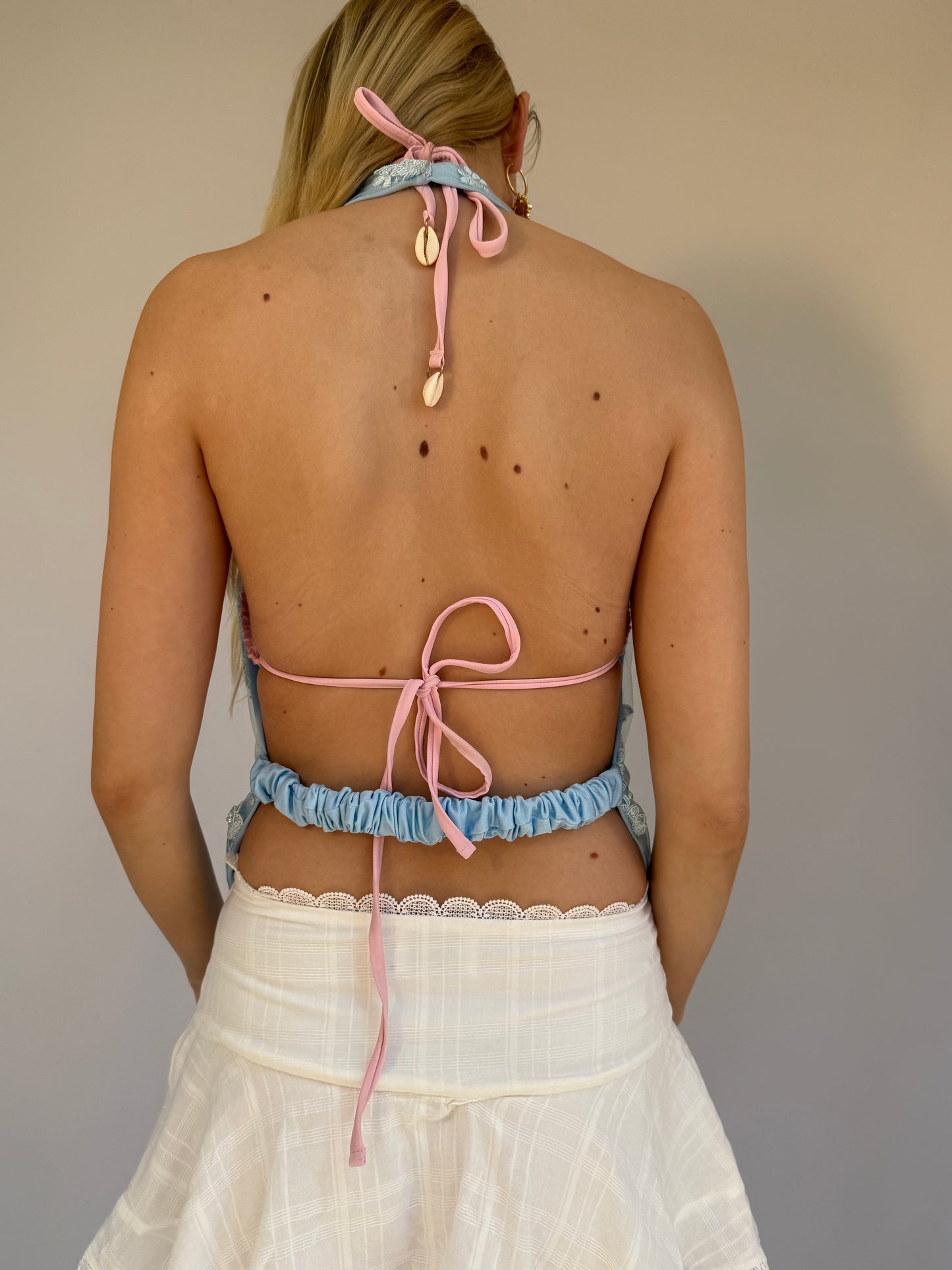 Florence Top in Beaded Blue