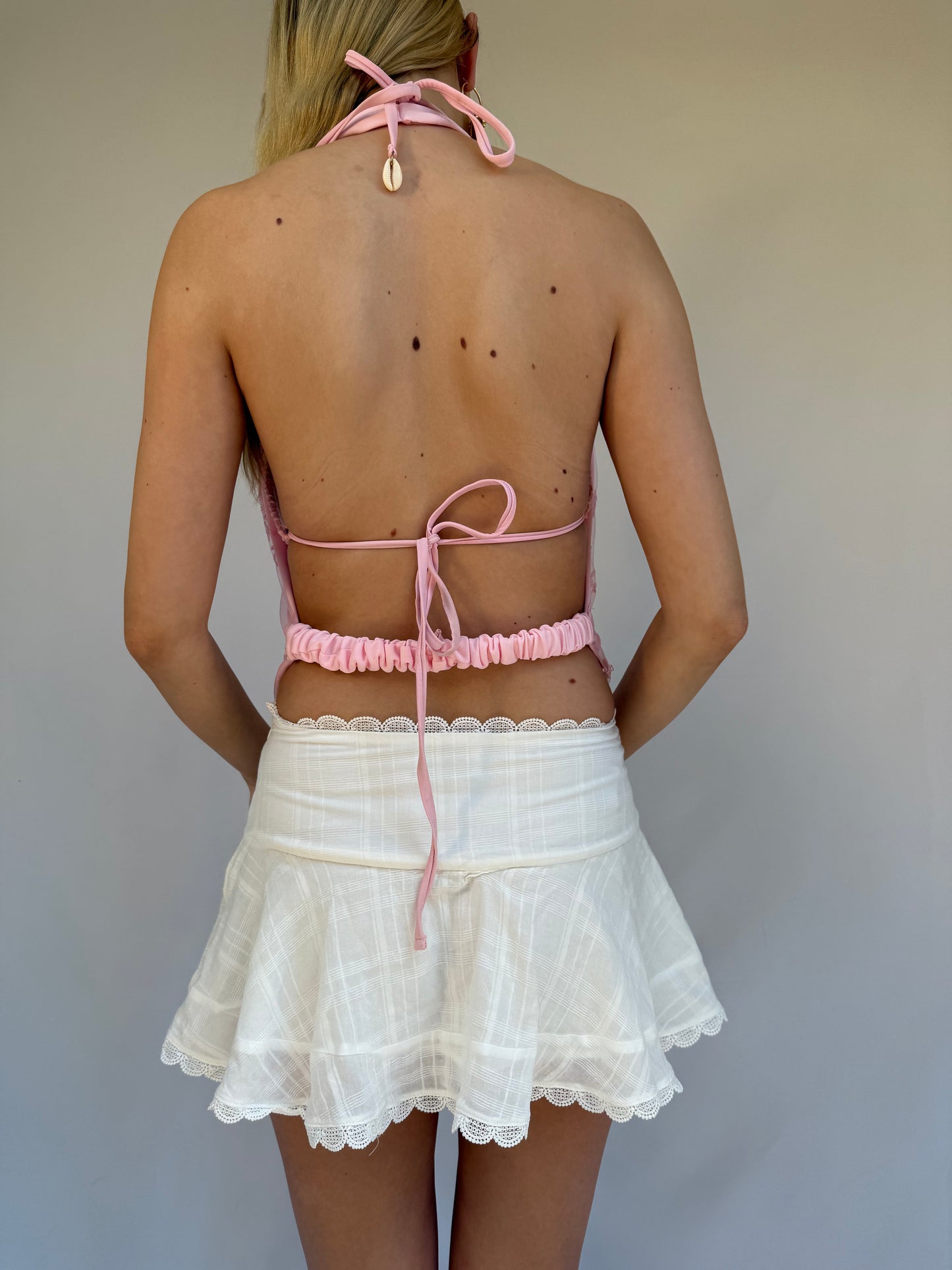 Florence Top in Beaded Pink
