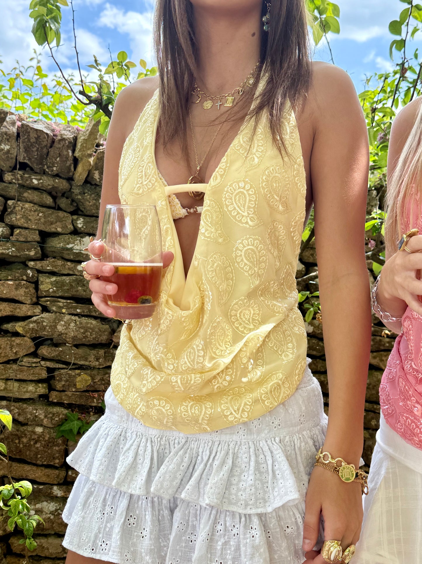 Florence Top in Paisley Yellow