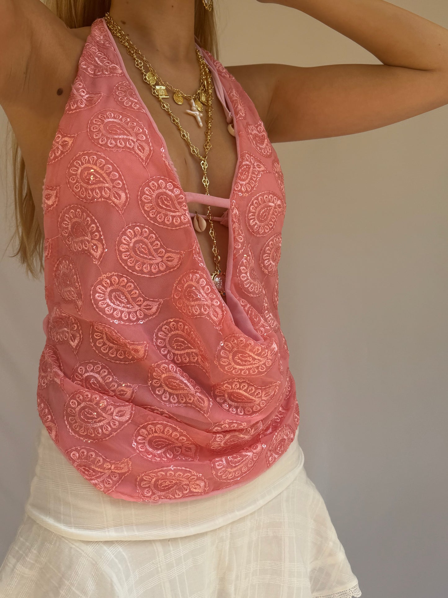 Limited Edition - Florence Top in Paisley Coral