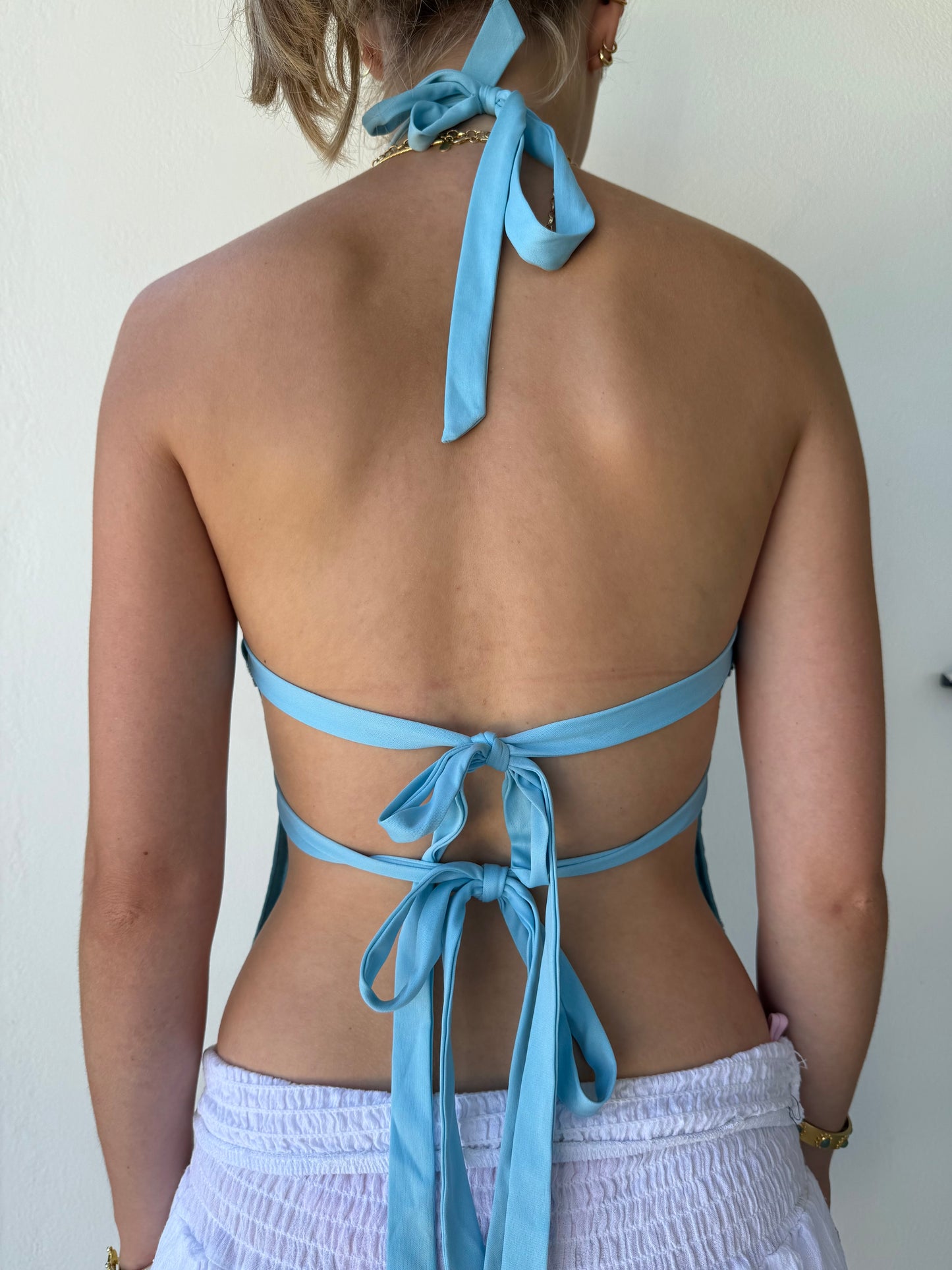 Arella Top in Aqua